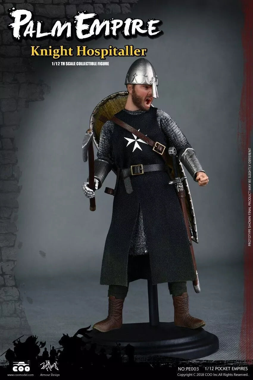 COOMODEL PE003 POCKET EMPIRES Warrior HOSPITALLER KNIGHT 1/12 6" Action Figure