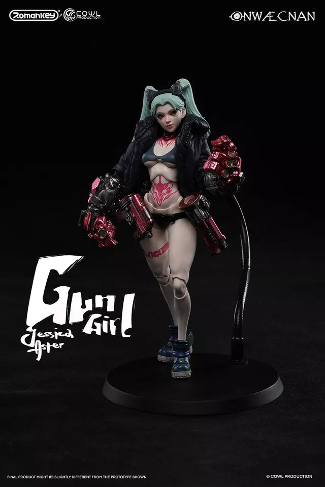 Romankey x Cowl 1/12 Anime Gun Girl Collectible Female Action Figure